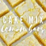 Lemon Bars sliced on parchment paper