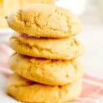 stack of soft pumpkin cookies