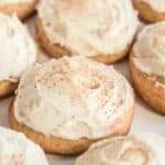 eggnog cookies with white frosting