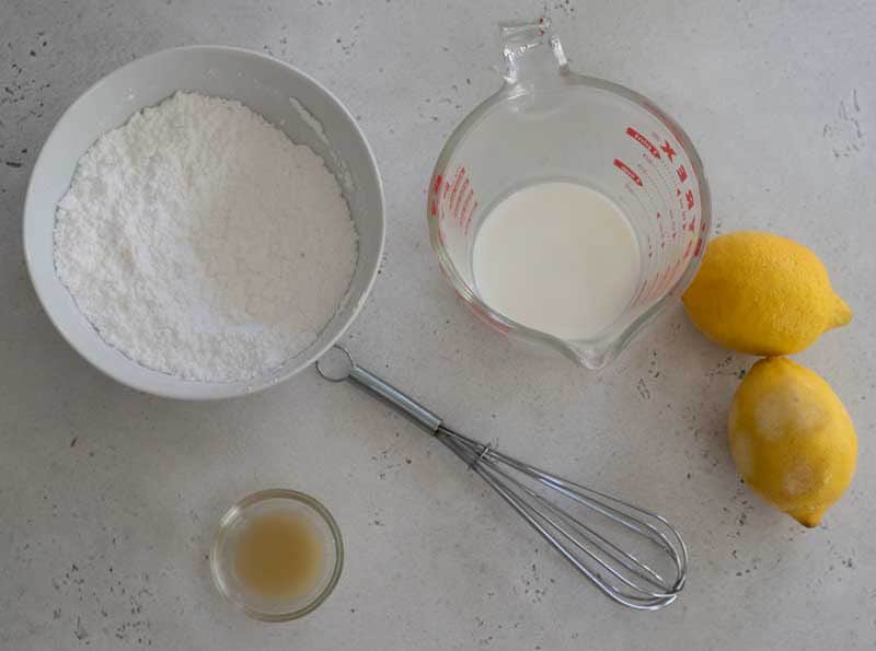 lemon glaze ingredients