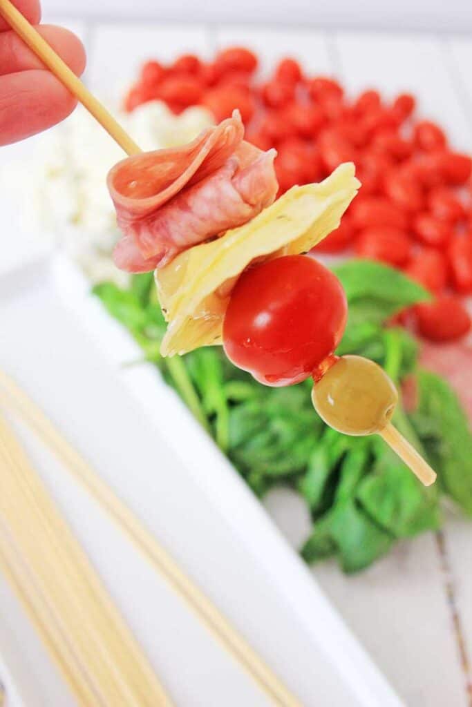 Antipasto Skewers with Tortellini - I Heart Vegetables