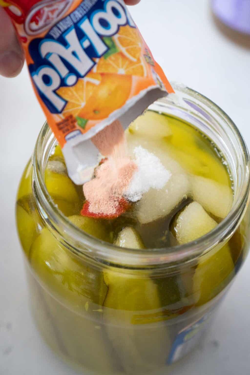 KoolAid Pickles Shaken Together