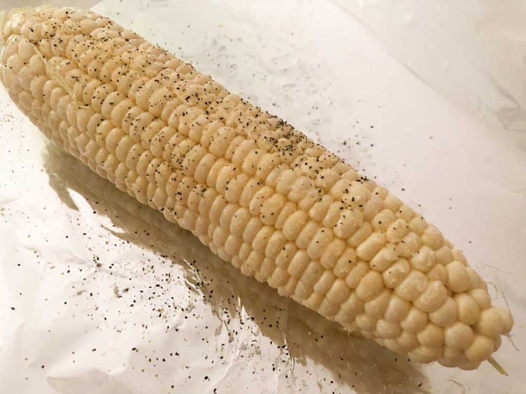 seasoned corn on the cob before grilling