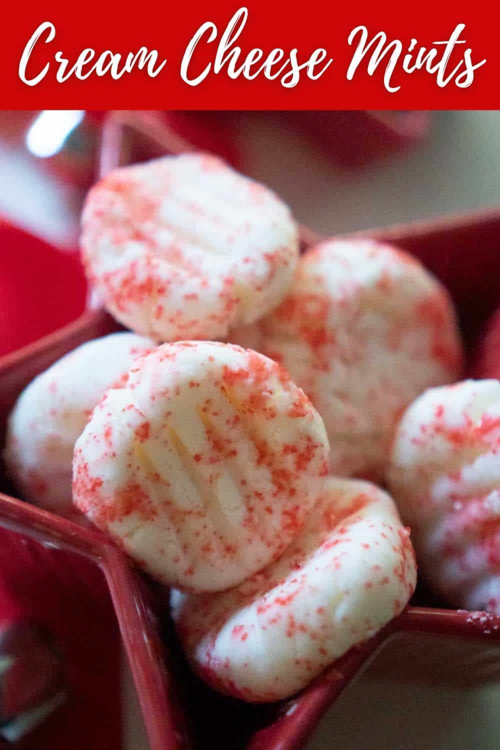 Christmas Cream Cheese Mints Shaken Together