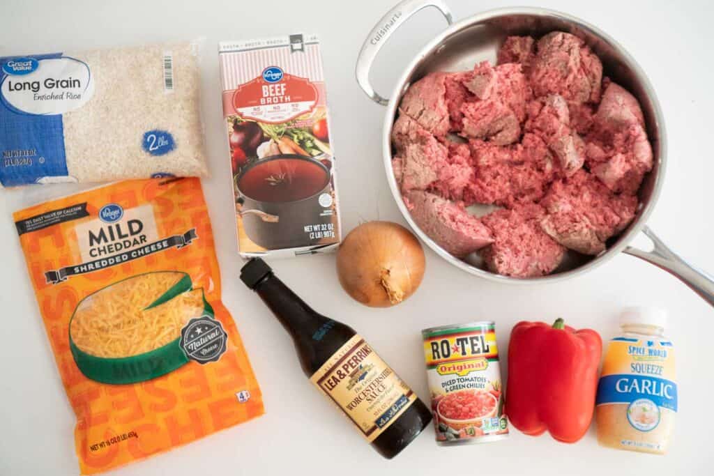 beef and rice skillet ingredients