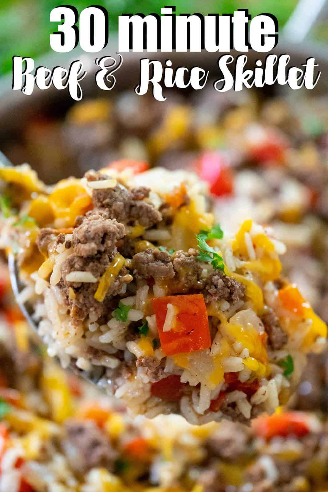 Ground Beef and Rice Skillet Dinner - Shaken Together