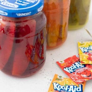 jars of kool aid pickles