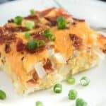 bacon hash brown casserole slice