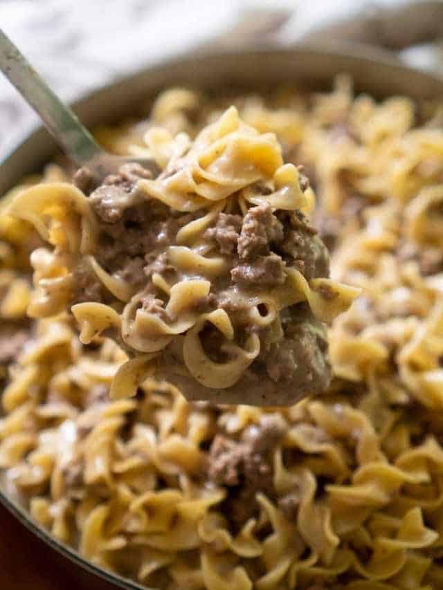 Ground Beef Stroganoff