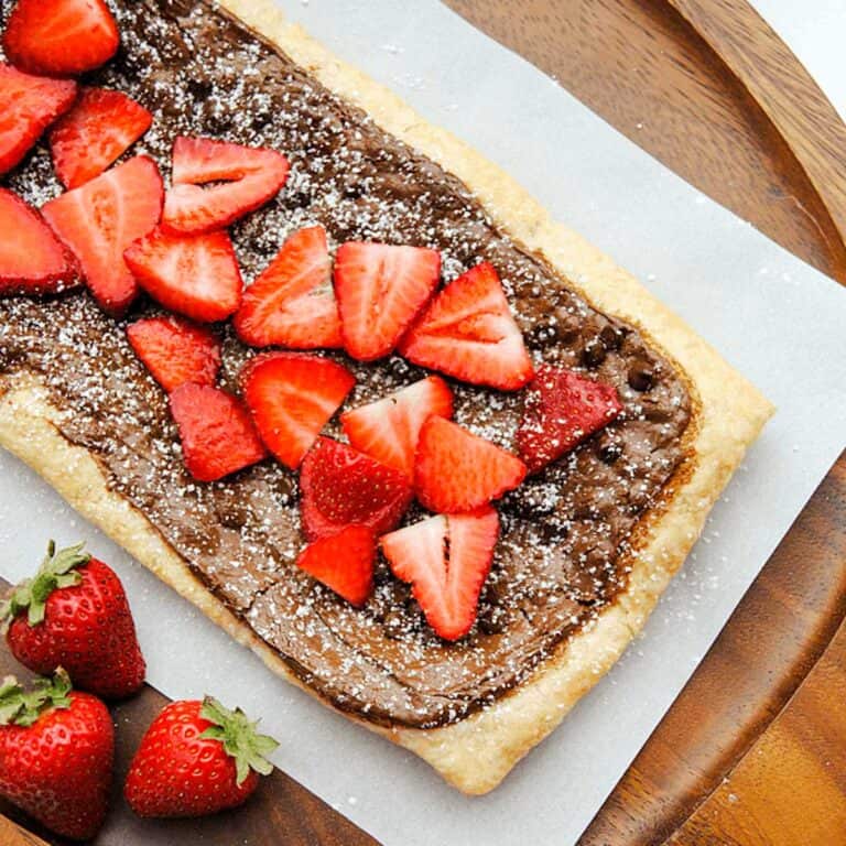 Easy Puff Pastry Nutella Tart
