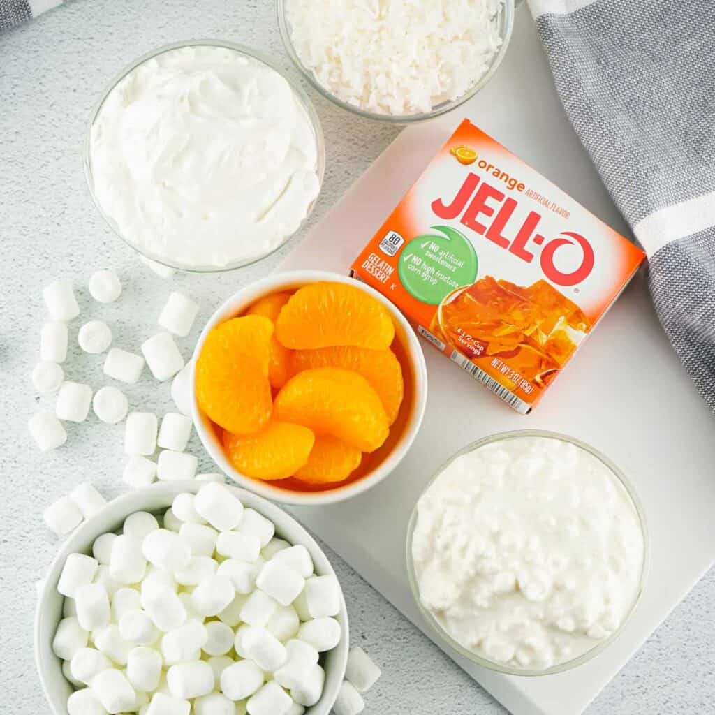 orange fluff jello salad ingredients