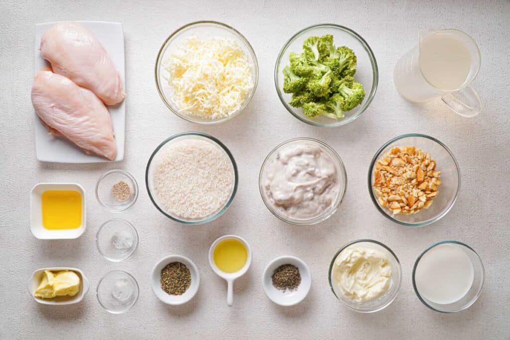chicken broccoli rice casserole ingredients