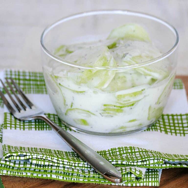 Creamy Cucumber Salad with Sour Cream