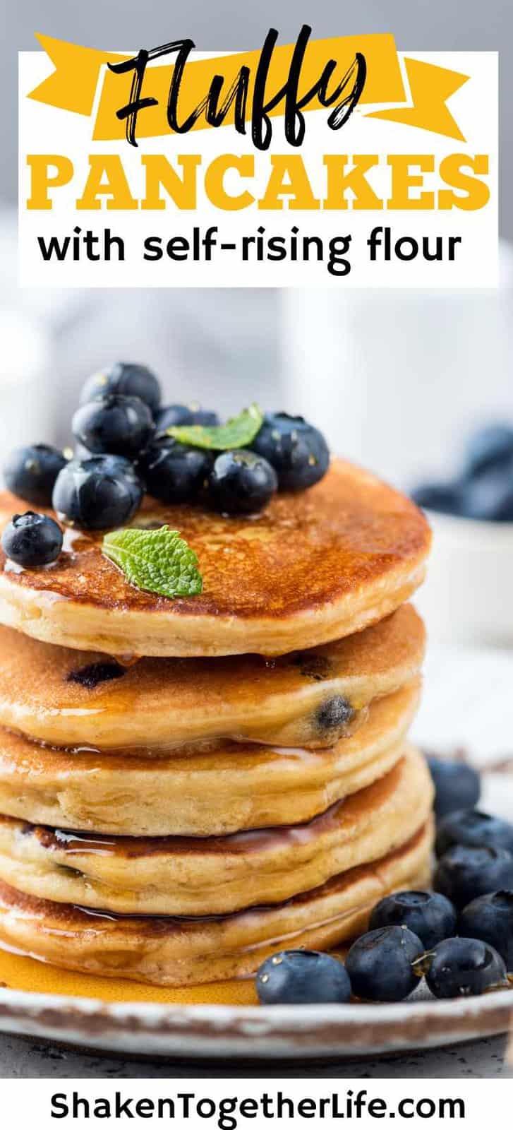 Light and Fluffy Pancakes (with Self-Rising Flour) - Shaken Together