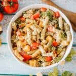 bowl of BLT pasta salad