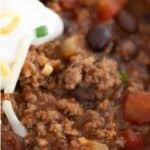 Stovetop Chili with Ground Beef - Easy 30 Minute Meal! - Shaken Together