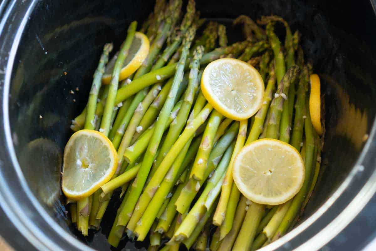 Slow Cooker Asparagus Shaken Together