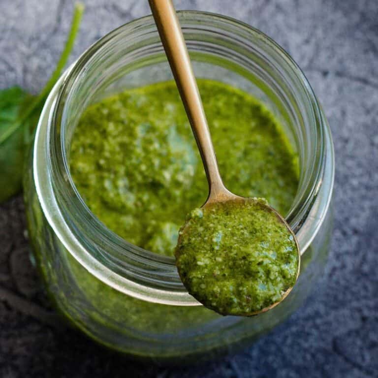 Easy Nut Free Basil Pesto Recipe