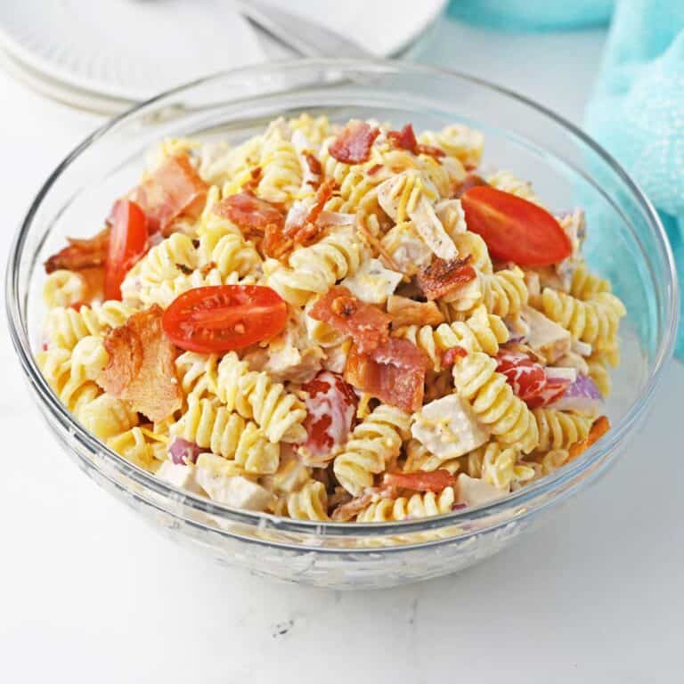 Chicken Bacon Ranch Pasta Salad