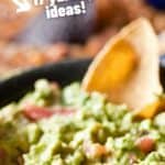 collage of what to eat with guacamole