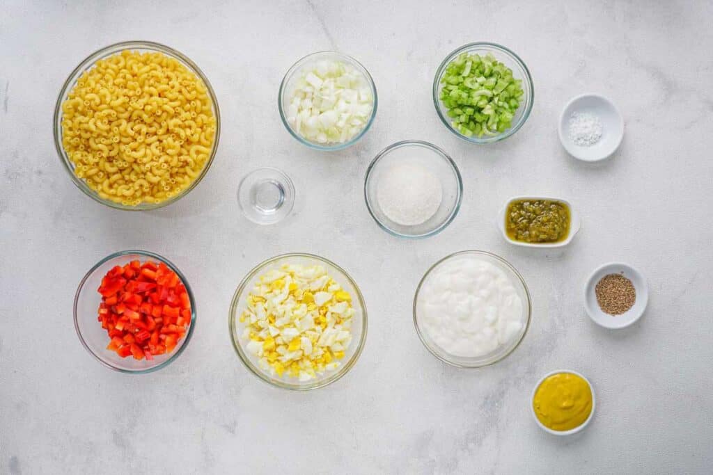 Amish macaroni salad ingredients