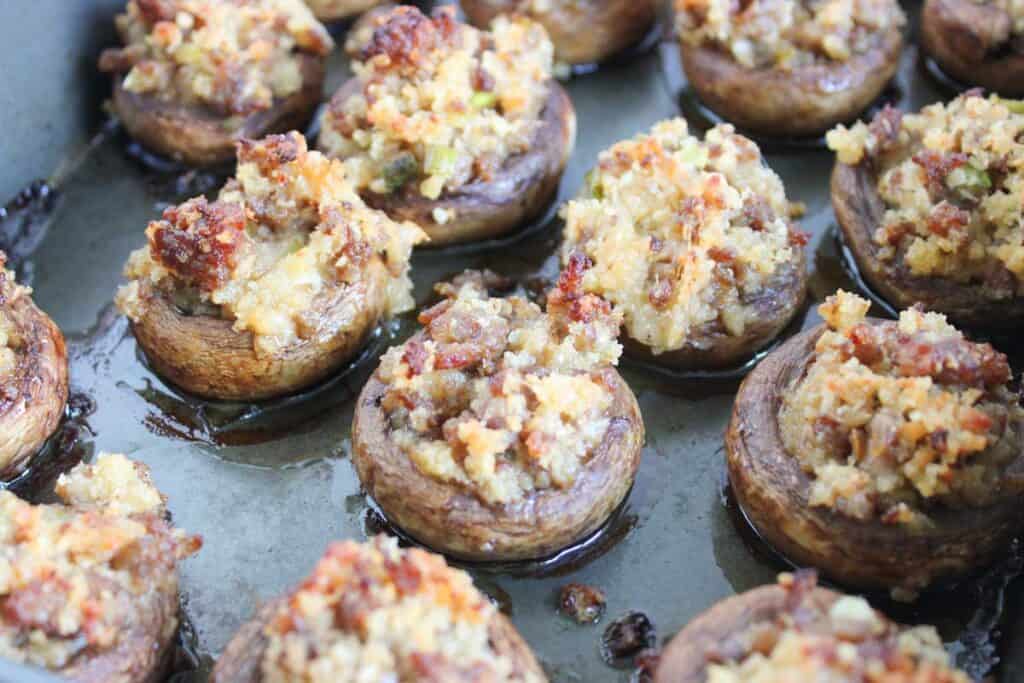 stuffed mushrooms before baking