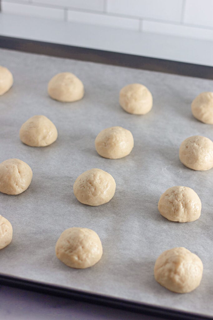 cream cheese cookies before baking