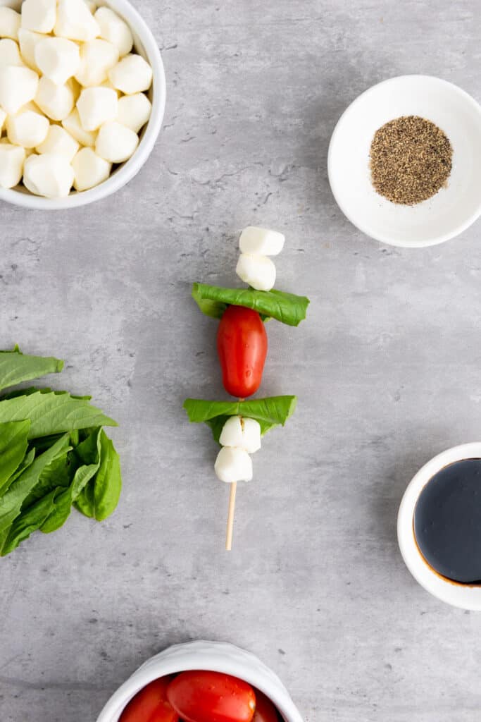 simple caprese skewers