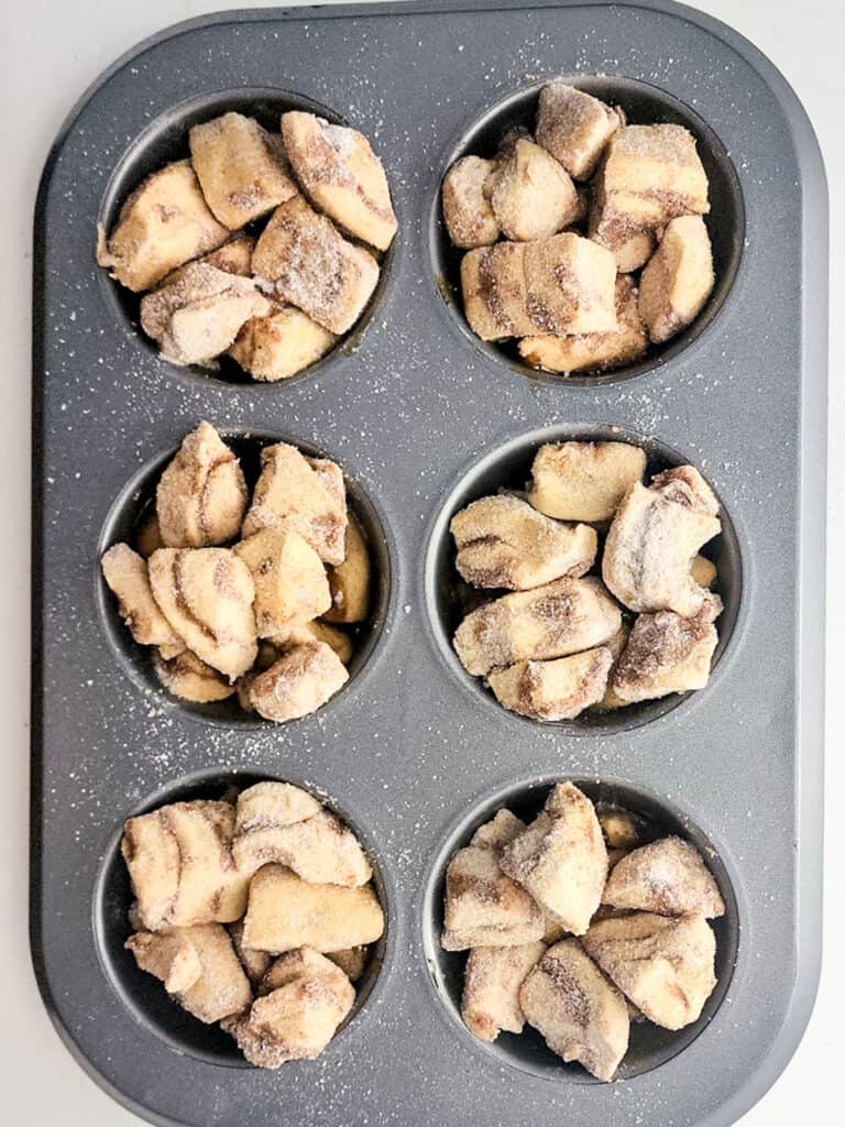 monkey bread muffins process of making