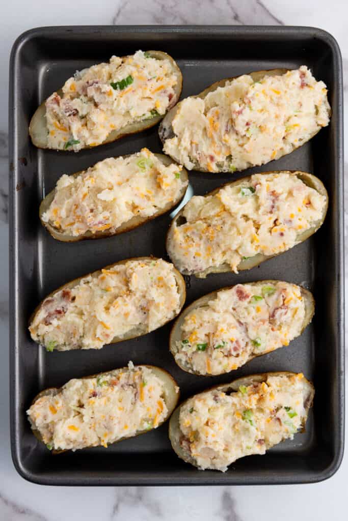 twice baked potatoes before baking