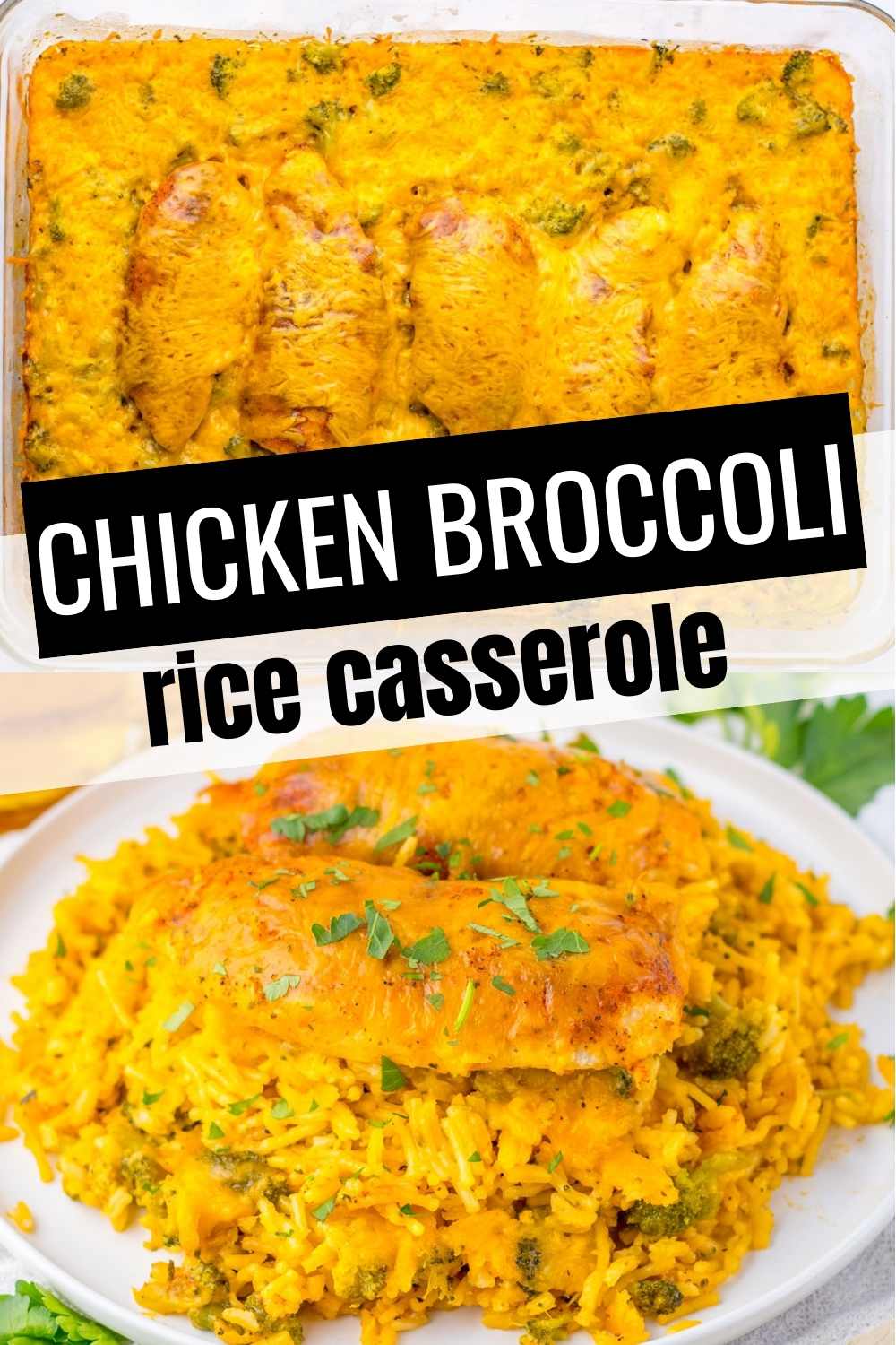 Broccoli Chicken Rice Casserole - Shaken Together