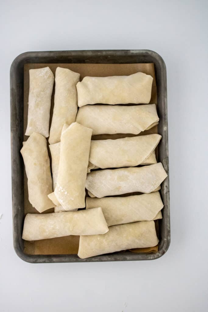 cheeseburger eggrolls before frying