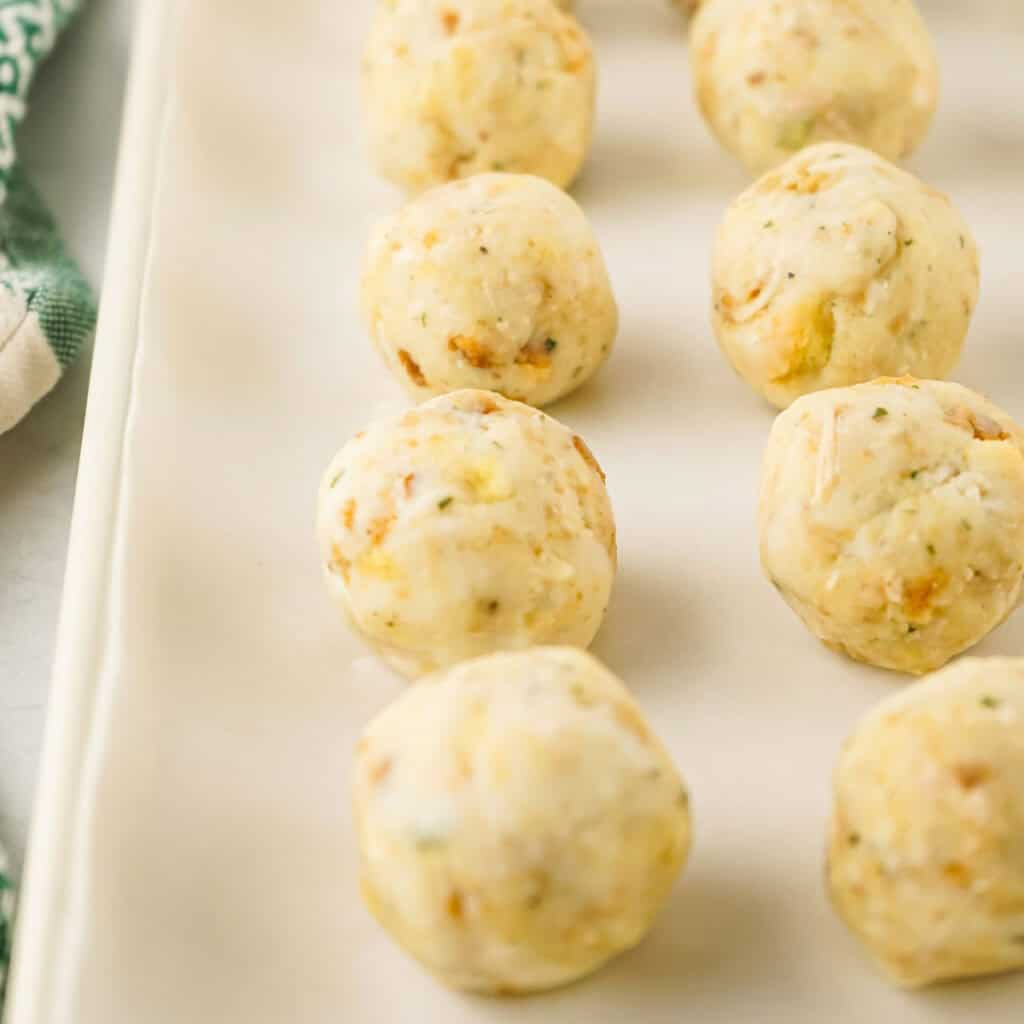 leftover turkey meatballs before baking