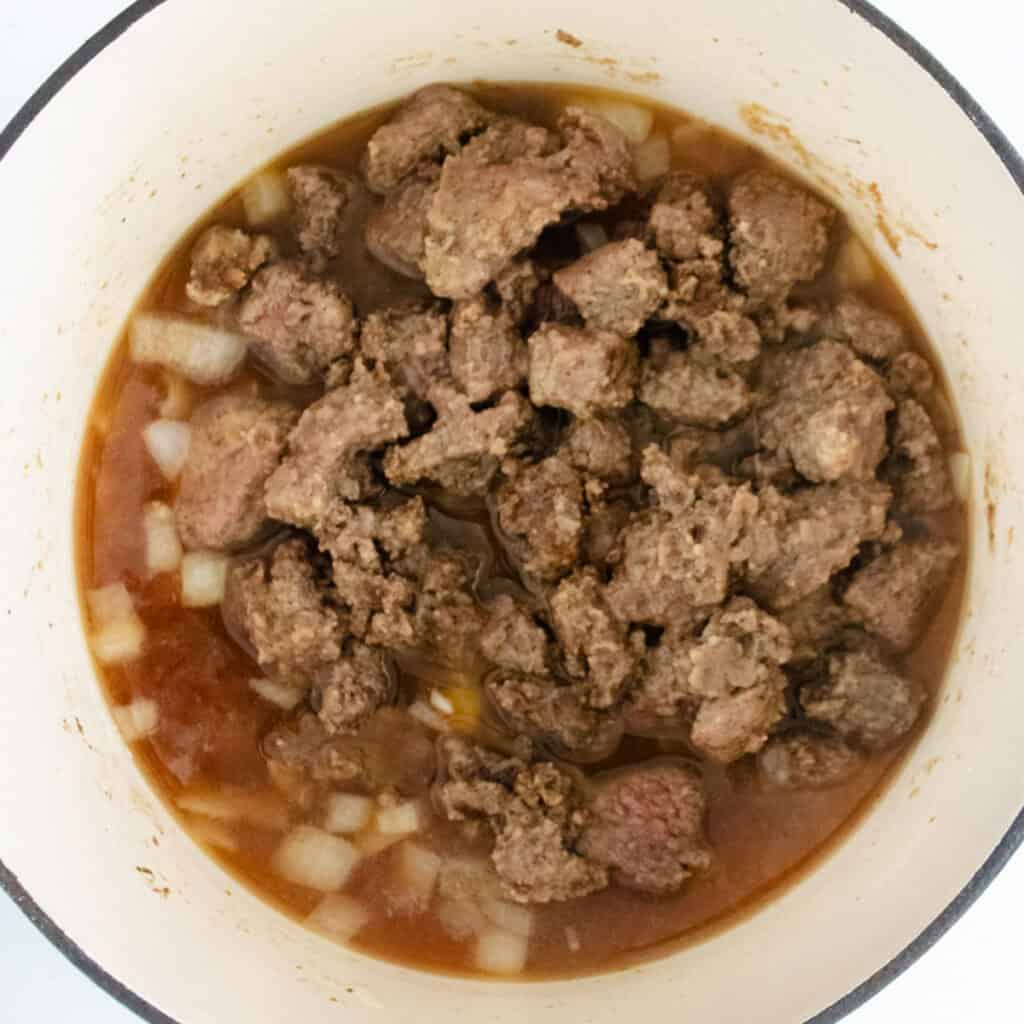 beef tips in dutch oven