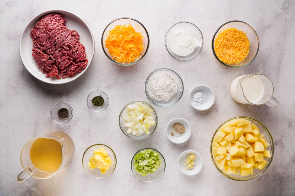 cheeseburger soup ingredients