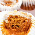 half a pumpkin muffins