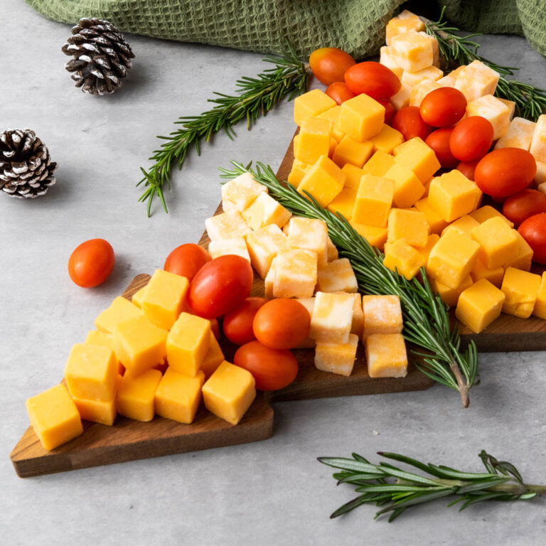 Christmas tree shaped cheese board
