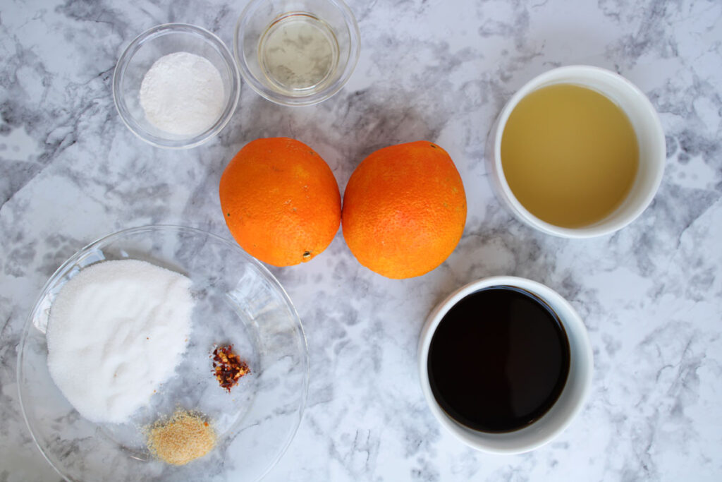 orange sauce ingredient on countertop