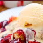 collage of Cherry Dump Cake with recipe name overlay