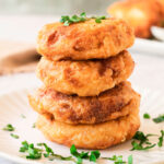 stack of potato fritters