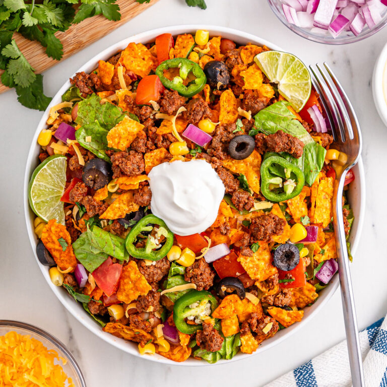 bowl of Doritos taco salad