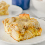 single serving of sausage gravy casserole
