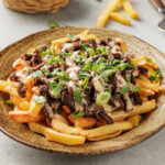 plate of korean loaded fries