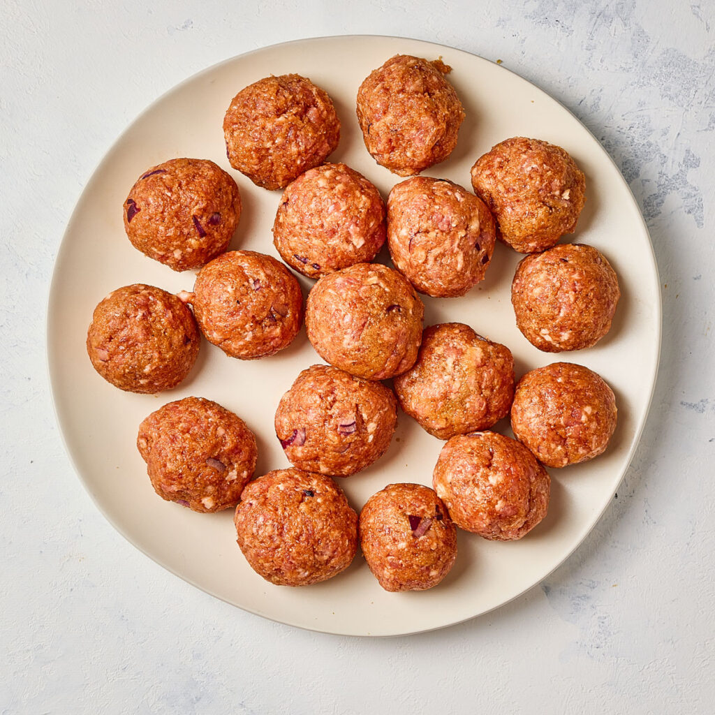 plate of korean meatballs