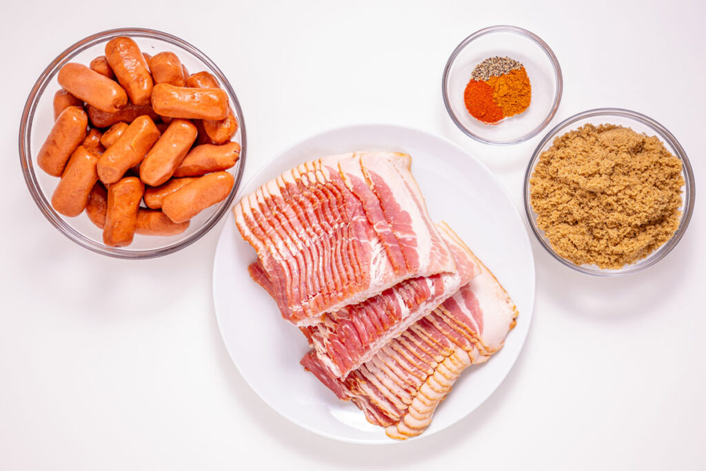 bacon wrapped little smokie ingredients